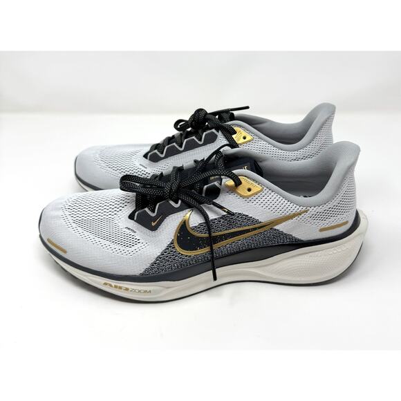 Nike Zoom Pegasus 41 Men's Road-Running Shoes, Gold/Light Grey, Size 10 - Picture 4 of 6